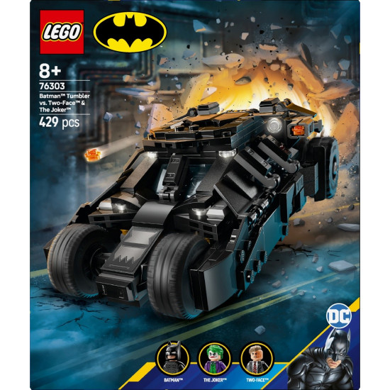 Bricks Super Heroes 76303 Batman Tumbler vs. Two- Face The Joker