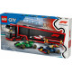 Bricks City 60445 F1 Truck with RB20 & AMR 24 F1 Cars