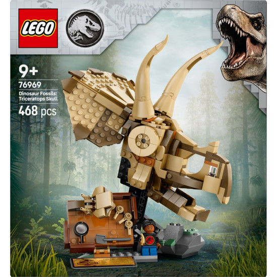 Blocks Jurassic World 76969 Dinosaur Fossils: Triceratops Skull