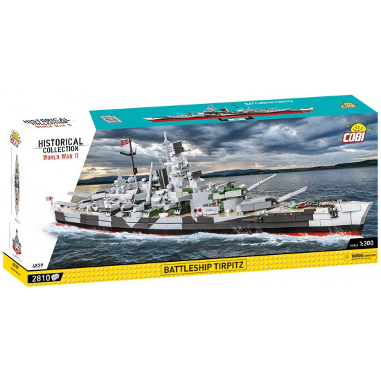 Blocks Historical Collection Battleship Tirpitz 2810 elements