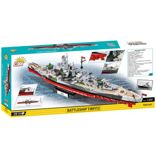 Blocks Historical Collection Battleship Tirpitz 2810 elements