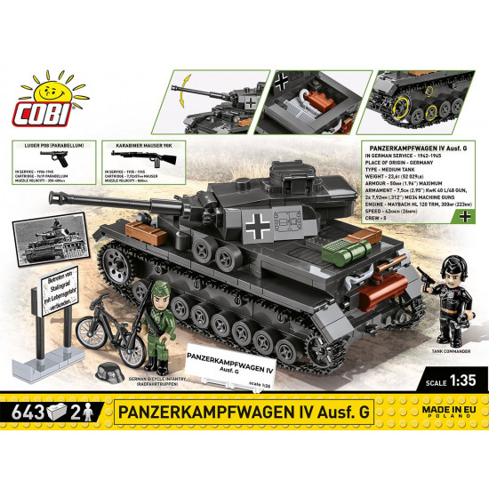 Blocks Panzerkampf wagen IV Ausf. G 643 blocks