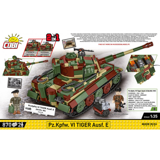 Blocks Pz.Kpfw. VI Tiger Ausf. E 870 blocks