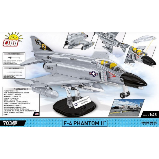 Blocks Armed Force F-4 Phantom II 703 blocks