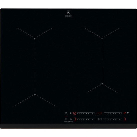 Electrolux EIS62443 Black Built-in 60 cm Zone induction hob 4 zone(s)