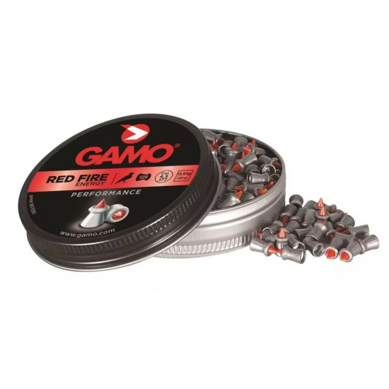 GAMO PREMIUM ACCUTEK RED FIRE SHOT CALIBRE 4,5 MM - 125 PCS.