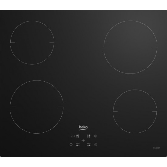 Beko HII64401QT Black Built-in 60 cm Zone induction hob 4 zone(s)