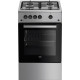 Beko FSG52020FX cooker Freestanding cooker Gas Inox