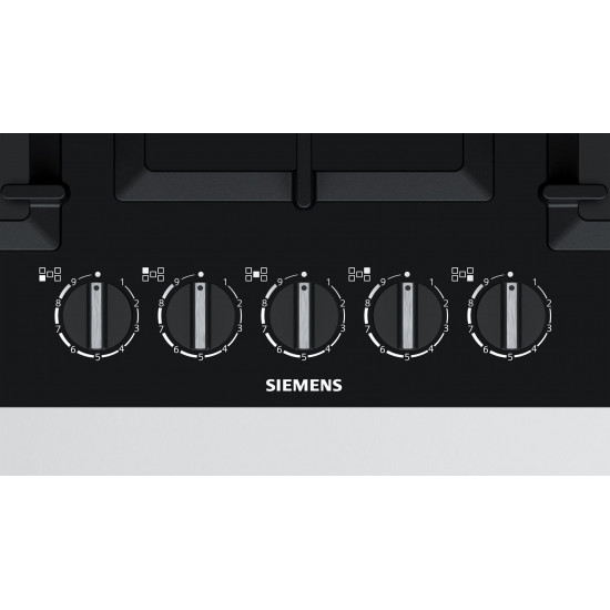 Siemens EP7A6QB90 hob Black Built-in Gas 5 zone(s)