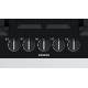 Siemens EP7A6QB90 hob Black Built-in Gas 5 zone(s)