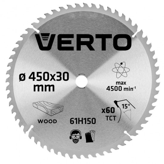 Circular saw blade, 450 x 30 mm, 60 teeth