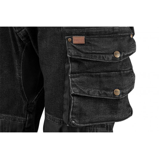 DENIM work trousers, black, size L