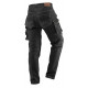 DENIM work trousers, black, size L