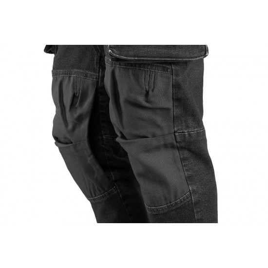 DENIM work trousers, black, size L