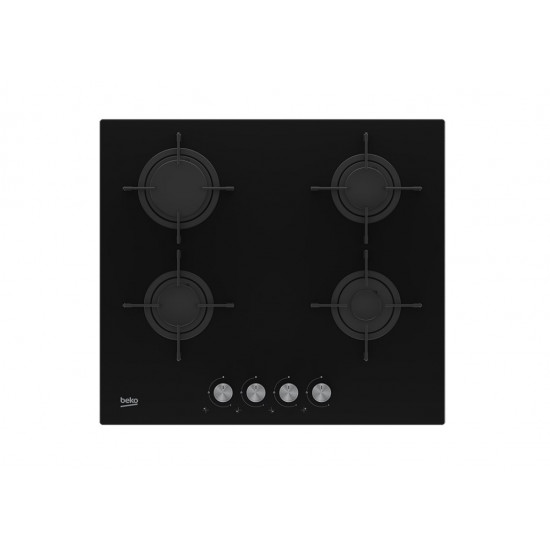 Beko HILG 64220 S hob Black Built-in Gas 4 zone(s)