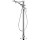 Freestanding bathtub mixer with shower set