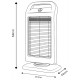 Halogen infrared heater 400/800/1200W