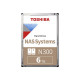 TOSHIBA N300 NAS Hard Drive 6TB SATA 3.5inch 7200rpm 256MB Bulk