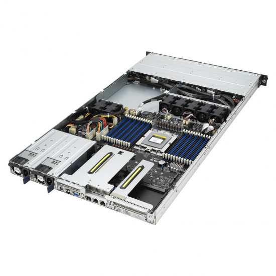 ASUS RS500A-E12-RS4U Socket SP5 Rack (1U) Black, Silver