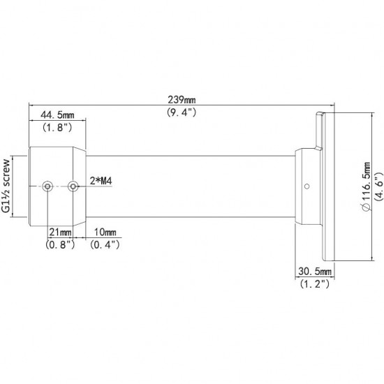 ALLNET Pendant mount/Decken for ALL-CAM2498-LEP