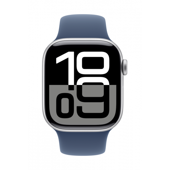 Apple Watch Series 10 | Smart watch | GPS (satellite) | Always-On Retina display | Waterproof | Silver