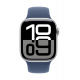 Apple Watch Series 10 | Smart watch | GPS (satellite) | Always-On Retina display | Waterproof | Silver