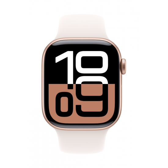 Apple Watch Series 10 | Smart watch | GPS (satellite) | Always-On Retina display | 42mm | Waterproof | Rose Gold