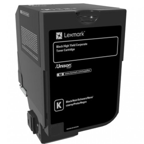 Lexmark Toner 74C2HKE Schwarz bis zu 20.000 Seiten