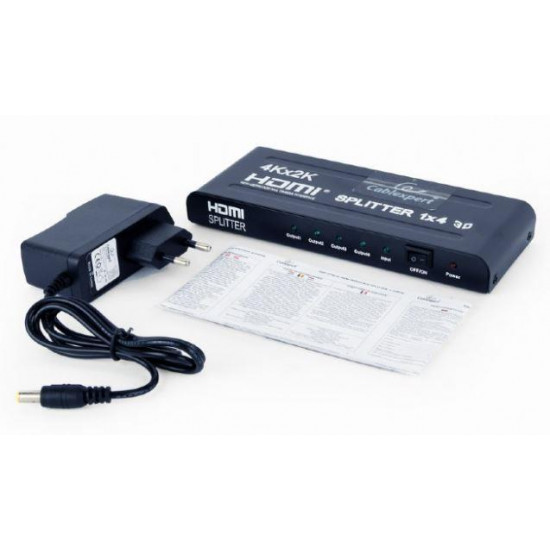 CABLE HDMI SPLITTER 4PORTS/DSP-4PH4-02 GEMBIRD