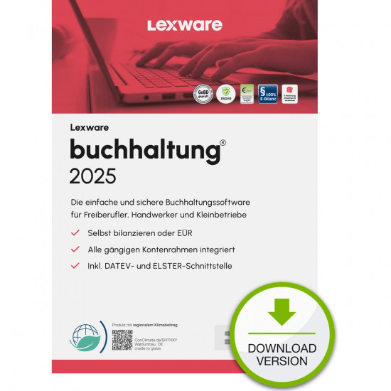 Lexware Buchhaltung 2025 - 1 Device, 1 Year - ESD-DownloadESD