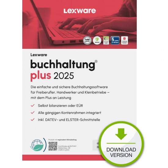 Lexware Buchhaltung Plus 2025 - 1 Device, 1 Year - ESD-DownloadESD