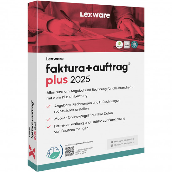 Lexware Faktura+Auftrag Plus 2025 - 1 Device, ABO - ESD-DownloadESD