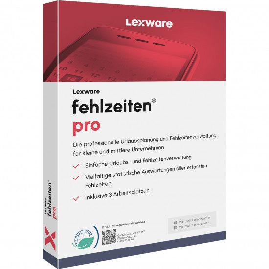 Lexware Fehlzeiten Pro 2025 - 1 Device, ABO - ESD-DownloadESD