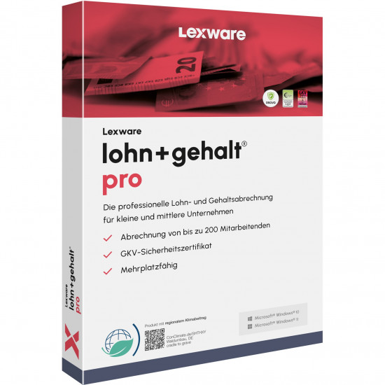 Lexware Lohn+Gehalt Pro 2025 - 1 Device, 1 Year - ESD-DownloadESD