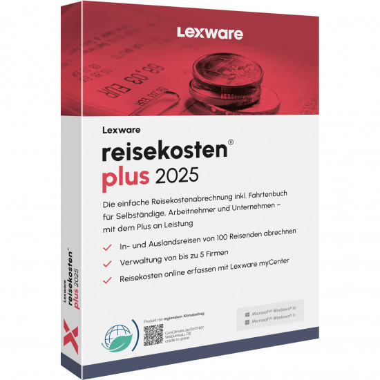 Lexware Reisekosten Plus 2025 - 1 Device, 1 Year - ESD-DownloadESD