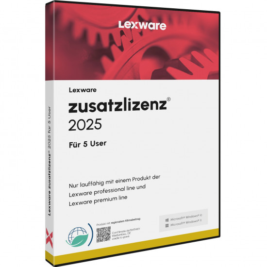 Lexware Zusatzlizenzen 2025 für 5 User - ABO - ESD-DownloadESD