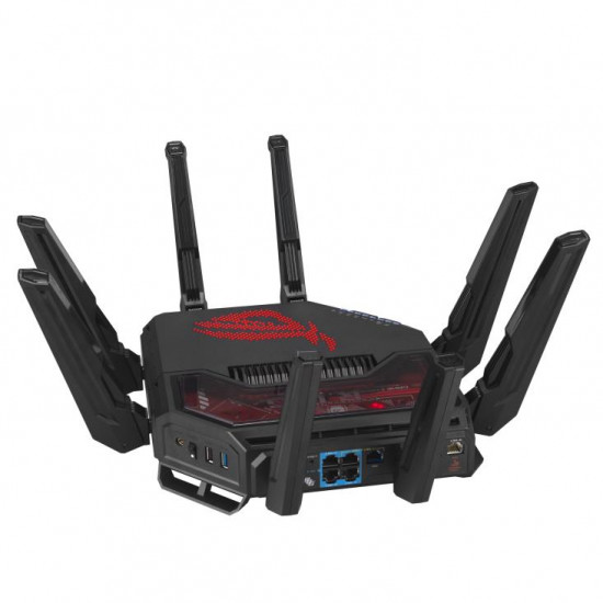 Wireless Router|ASUS|Wireless Router|19000 Mbps|Wi-Fi 6|Wi-Fi 7|IEEE 802.11a|IEEE 802.11b|IEEE 802.11g|IEEE 802.11n|IEEE 802.11ac|IEEE 802.11ax|USB 2.0|USB 3.2|1x10/100/1000M|1x2.5GbE|1x10GbE|Number of antennas 8|GT-BE19000