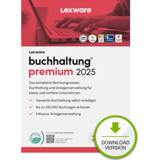 Lexware Buchhaltung Premium 2025 - 1 Device, 1 Year - ESD-DownloadESD