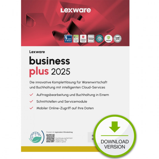 Lexware Business Plus 2025 - 1 Device, 1 Year - ESD-DownloadESD