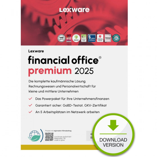 Lexware Financial Office Premium 2025 - 1 Device, 1 Year - ESD-DownloadESD