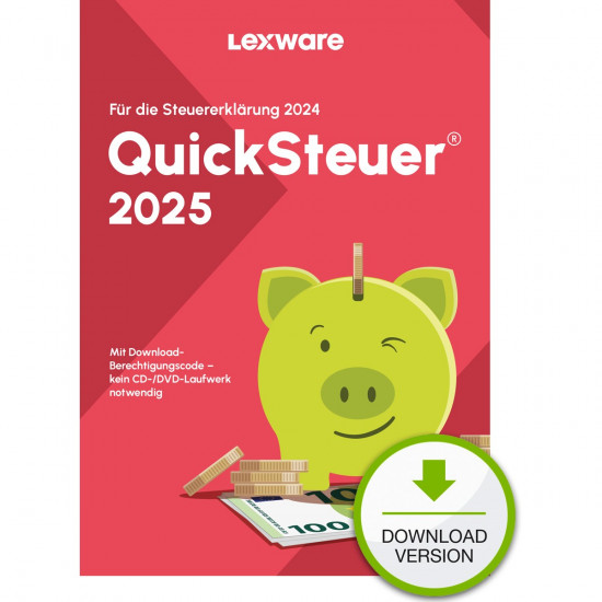 Lexware QuickSteuer 2025 - 1 Device, 1 Year - ESD-DownloadESD