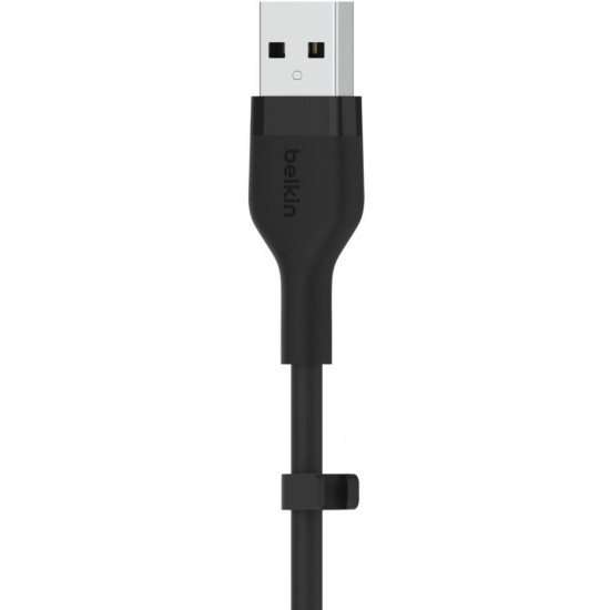 Belkin Flex USB-A/USB-C Silikon-Kabel, 1m, schwarz