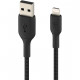 Belkin Lightning Lade/Sync Kabel ummantelt mfi 15cm schwarz