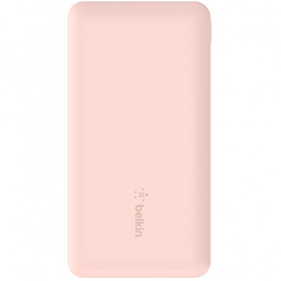 Belkin BOOST CHARGE Powerbank, 10.000mAh 12W, USB-A & -C, rosa