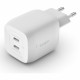 Belkin 45W Dual USB-C GaN Ladegerät Power Deliver, PPS, white