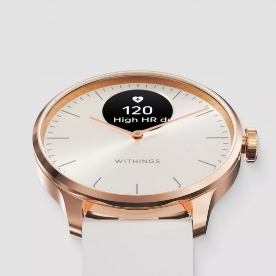 Withings ScanWatch Light, rose gold white