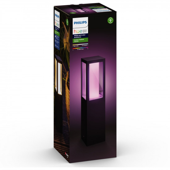 Philips Hue White & Color Ambiance Impress Sockelleuchte klein Schwarz