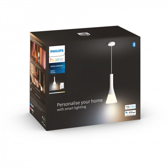 Philips Hue White Ambiance Explore Pendelleuchte Weiß 806lm inkl DS