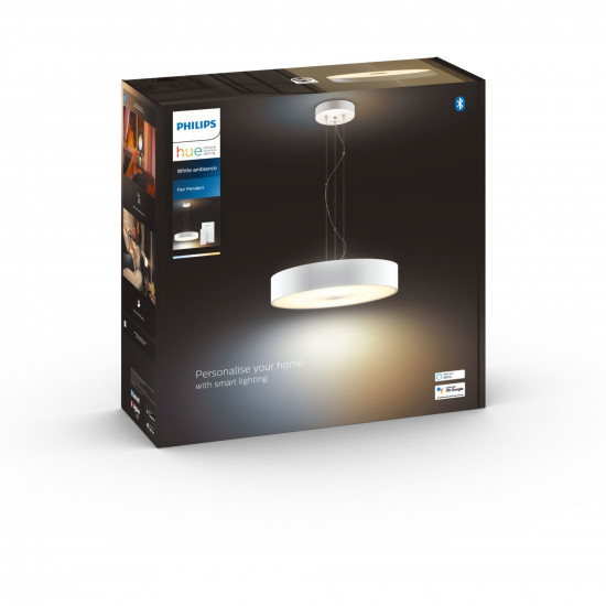 Philips Hue White Ambiance Fair Pendelleuchte Weiß 3000lm inkl DS