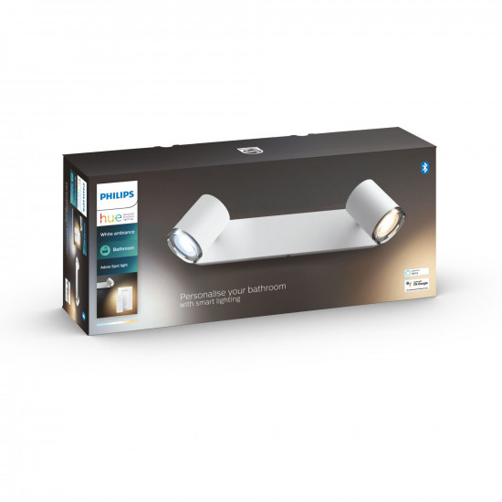 Philips Hue White Ambiance Adore Spot 2 flg. Weiß 2 x 350lm inkl DS